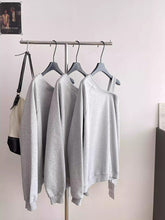 BXOXO - summer inspo Autumn New Women Loose Off Shoulder Sweatshirt Korean Lazy Style Pullover Tops Casual Versatile Solid Color Long Sleeve Tops